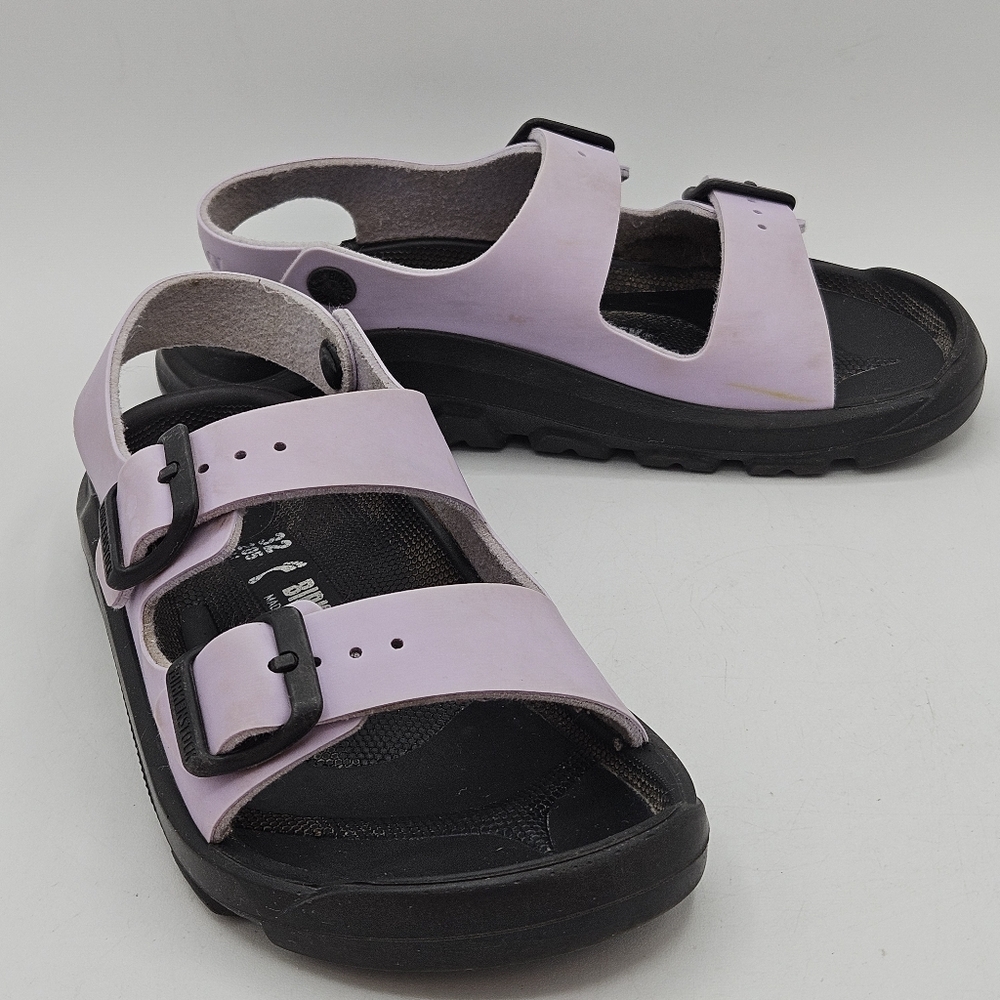 Lilac Purple Birkenstock Mogami Birko-flor Sandals Size 32 / 1